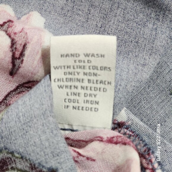 Charlotte Russe Fit & Flare Mini Blue & Rose Floral Dress Size XS Excellent - Picture 6 of 7